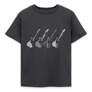 gitarist - Kinderen T-shirt - antraciet - Voor - AI Model Kid Female (0cm)
