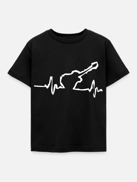guitar player - Kinder T-Shirt - Schwarz