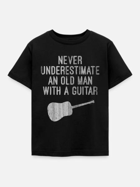 guitar player - Kinder T-Shirt - Schwarz