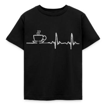cappuccino - T-shirt Enfant - noir - Devant - AI Model Kid Female (0cm)