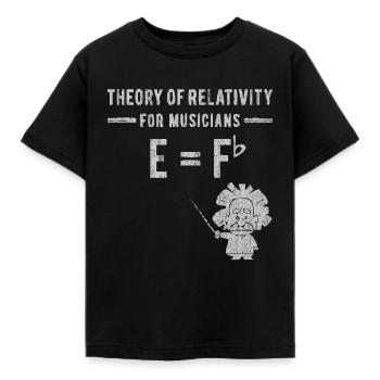 playing music - Kids' T-Shirt - black - Front - AI Model Kid Female (0cm)