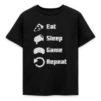 online gaming - Kinder T-Shirt - Schwarz - Vorne - AI Model Kid Female (0cm)