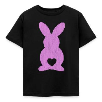 Osterhase - Kinder T-Shirt - Schwarz - Vorne - AI Model Kid Female (0cm)