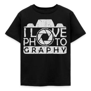 appareil photo - T-shirt Enfant - noir - Devant - AI Model Kid Female (0cm)