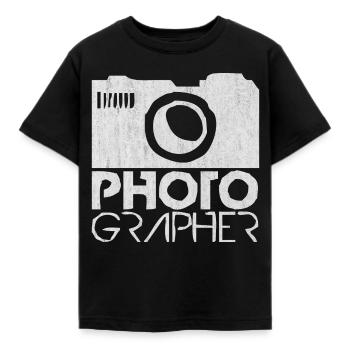 appareil photo - T-shirt Enfant - noir - Devant - AI Model Kid Female (0cm)