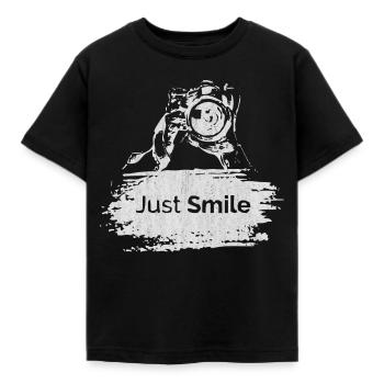 appareil photo - T-shirt Enfant - noir - Devant - AI Model Kid Female (0cm)