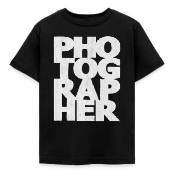 appareil photo - T-shirt Enfant - noir - Devant - AI Model Kid Female (0cm)