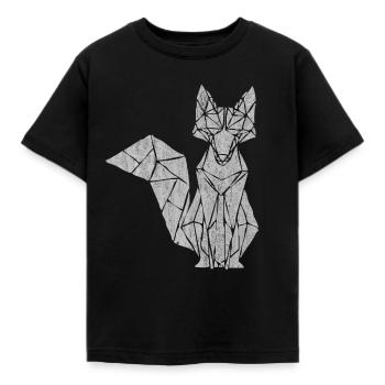 Fox, foxes - Kids' T-Shirt - black - Front - AI Model Kid Female (0cm)