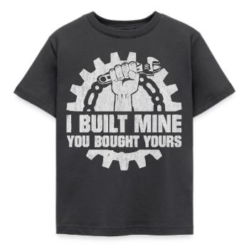 Mécanicien, tournevis - T-shirt Enfant - charbon - Devant - AI Model Kid Female (0cm)