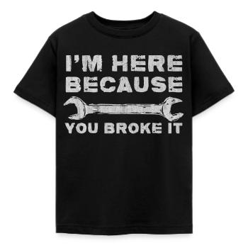 Mécanicien, tournevis - T-shirt Enfant - noir - Devant - AI Model Kid Female (0cm)