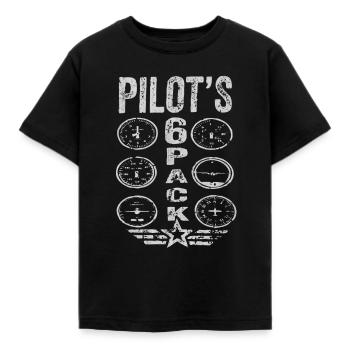 Pilote, pilote - T-shirt Enfant - noir - Devant - AI Model Kid Female (0cm)