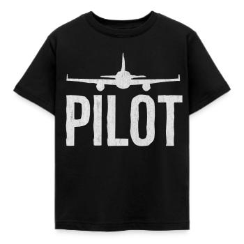 Pilote, pilote - T-shirt Enfant - noir - Devant - AI Model Kid Female (0cm)