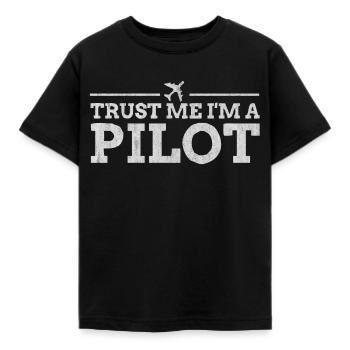 Pilote, pilote - T-shirt Enfant - noir - Devant - AI Model Kid Female (0cm)