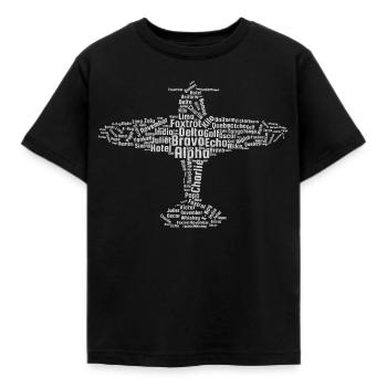 Pilote, pilote - T-shirt Enfant - noir - Devant - AI Model Kid Female (0cm)