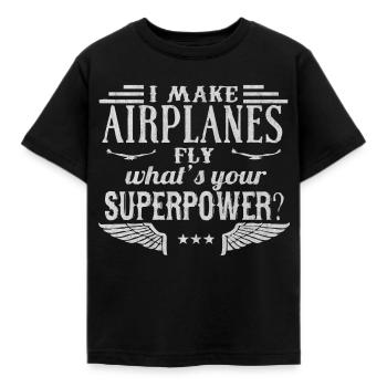 Pilote, pilote - T-shirt Enfant - noir - Devant - AI Model Kid Female (0cm)