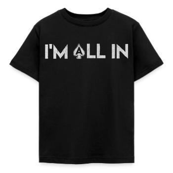 Poker, jouer au poker, poker - T-shirt Enfant - noir - Devant - AI Model Kid Female (0cm)