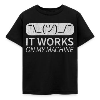 La programmation, l’informatique - T-shirt Enfant - noir - Devant - AI Model Kid Female (0cm)