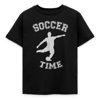 Football, football - T-shirt Enfant - noir - Devant - AI Model Kid Female (0cm)