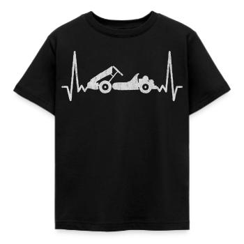 Go Kart, Kart fahren - Kinder T-Shirt - Schwarz - Vorne - AI Model Kid Female (0cm)