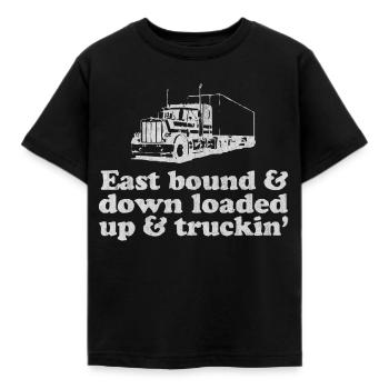 LKW Fahrer, truck, fahrer - Kinder T-Shirt - Schwarz - Vorne - AI Model Kid Female (0cm)