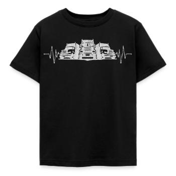 LKW Fahrer, truck, fahrer - Kinder T-Shirt - Schwarz - Vorne - AI Model Kid Female (0cm)