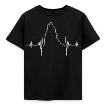 Wolf, Wölfe - Kinder T-Shirt - Schwarz - Vorne - AI Model Kid Female (0cm)