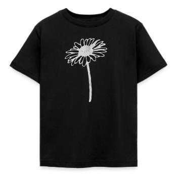 Blume, blumen, blüten, margeriten blume - Kinder T-Shirt - Schwarz - Vorne - AI Model Kid Female (0cm)