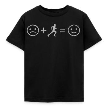 Courir, courir, courir un marathon, faire du jogging - T-shirt Enfant - noir - Devant - AI Model Kid Female (0cm)
