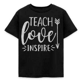Teacher, Teacher, Teacher, Teacher Occupation, Sub - Kids' T-Shirt - black - Front - AI Model Kid Female (0cm)