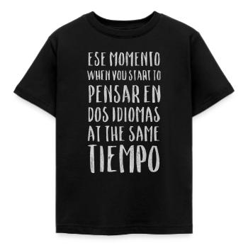 Spanisch lehrer, Spanisch lernen, Spanisch Fremdsp - Kinder T-Shirt - Schwarz - Vorne - AI Model Kid Female (0cm)