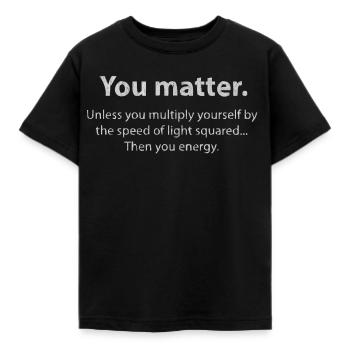 Physics, Physics teacher, Physics studies, Physics stud - Kids' T-Shirt - black - Front - AI Model Kid Female (0cm)