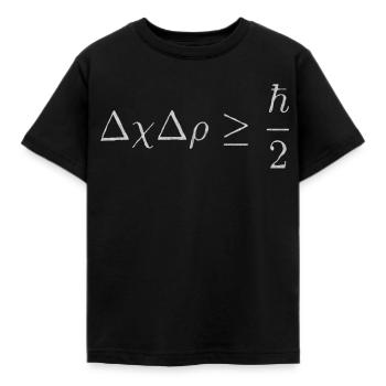 Physics, Physics teacher, Physics studies, Physics stud - Kids' T-Shirt - black - Front - AI Model Kid Female (0cm)