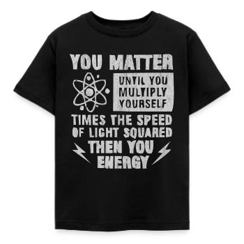 Physics, Physics teacher, Physics studies, Physics stud - Kids' T-Shirt - black - Front - AI Model Kid Female (0cm)