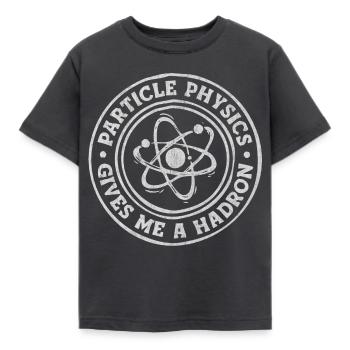 Physics, Physics teacher, Physics studies, Physics stud - Kids' T-Shirt - dark grey - Front - AI Model Kid Female (0cm)