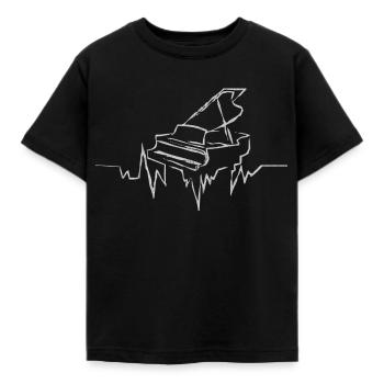 Musique, instrument, instrument d'apprentissage, instrument - T-shirt Enfant - noir - Devant - AI Model Kid Female (0cm)
