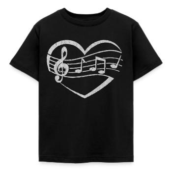 Musique, instrument, instrument d'apprentissage, instrument - T-shirt Enfant - noir - Devant - AI Model Kid Female (0cm)