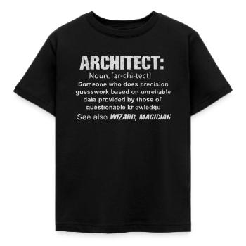 Architecture, architecte, architecture student studiu - T-shirt Enfant - noir - Devant - AI Model Kid Female (0cm)