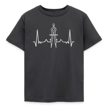 Architecture, Architect, Architecture student studiu - Kids' T-Shirt - dark grey - Front - AI Model Kid Female (0cm)