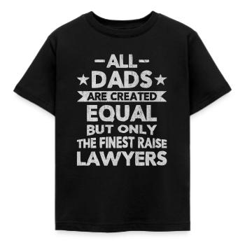 Rechtsanwalt, Anwalt, Jura, Jura studium studieren - Kinder T-Shirt - Schwarz - Vorne - AI Model Kid Female (0cm)