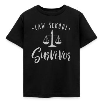 Rechtsanwalt, Anwalt, Jura, Jura studium studieren - Kinder T-Shirt - Schwarz - Vorne - AI Model Kid Female (0cm)
