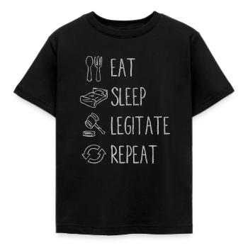 Rechtsanwalt, Anwalt, Jura, Jura studium studieren - Kinder T-Shirt - Schwarz - Vorne - AI Model Kid Female (0cm)