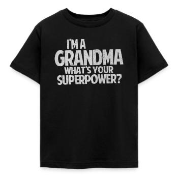 Grand-mère, grand-mère, grand-mère, grands-parents - T-shirt Enfant - noir - Devant - AI Model Kid Female (0cm)