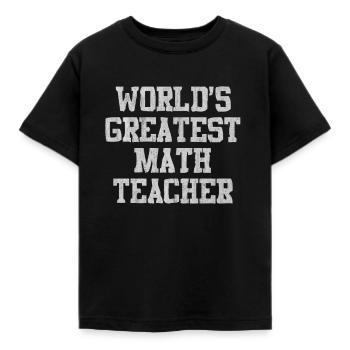 Mathematik, Mathe, Mathe lehrer, Mathe lehererin, - Kinder T-Shirt - Schwarz - Vorne - AI Model Kid Female (0cm)