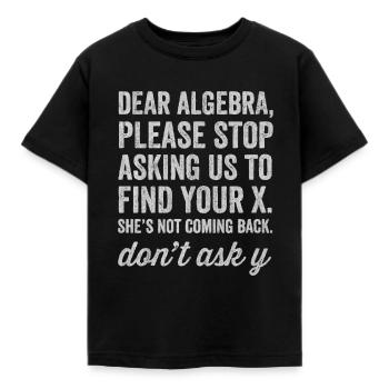 Mathematik, Mathe, Mathe lehrer, Mathe lehererin, - Kinder T-Shirt - Schwarz - Vorne - AI Model Kid Female (0cm)