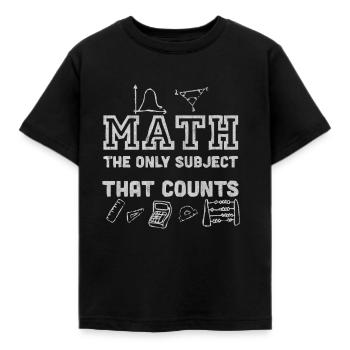 Mathematik, Mathe, Mathe lehrer, Mathe lehererin, - Kinder T-Shirt - Schwarz - Vorne - AI Model Kid Female (0cm)