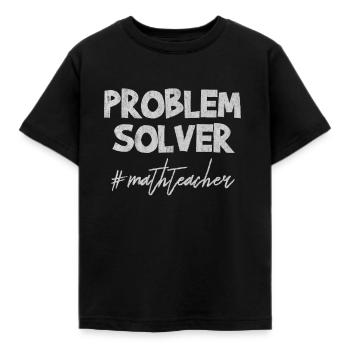 Mathematik, Mathe, Mathe lehrer, Mathe lehererin, - Kinder T-Shirt - Schwarz - Vorne - AI Model Kid Female (0cm)