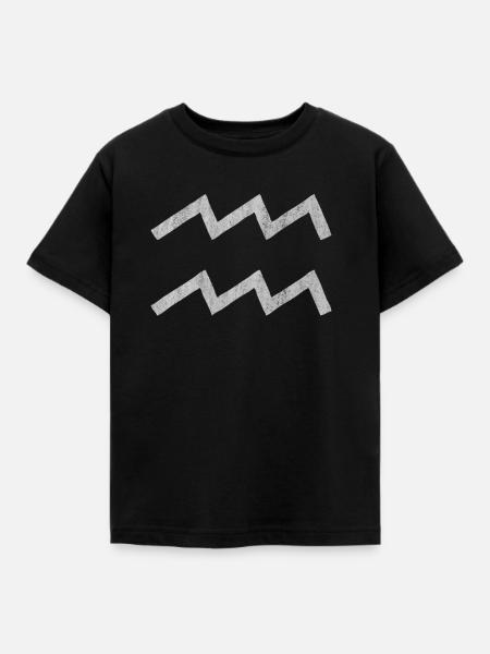 Wassermann Sternzeichen, Sternzeichen Wassermann, - Kinder T-Shirt - Schwarz