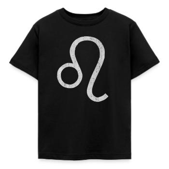 Leo Zodiac Sign, Zodiac Sign Leo, Leo Symbol, - Kids' T-Shirt - black - Front - AI Model Kid Female (0cm)