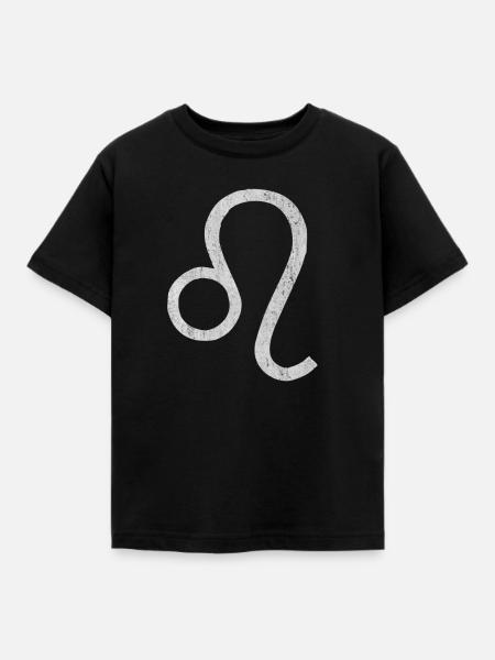 Löwe Sternzeichen, Sternzeichen Löwe, Löwe Symbol, - Kinder T-Shirt - Schwarz