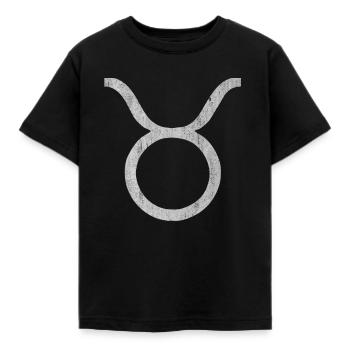 Stier Sternzeichen, Sternzeichen Stier, Stier Symb - Kinder T-Shirt - Schwarz - Vorne - AI Model Kid Female (0cm)